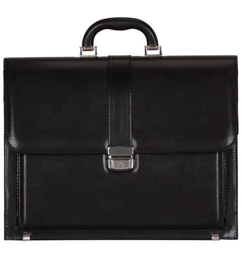 Obrázok z Aktovka REAbags 8003A - čierna/niklová - 17 l