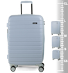 Obrázok z Sada cestovných kufrov ROCK TR-0214/3 ABS - svetlomodrá - 93 L / 60 L + 10% EXPANDER / 42 L + 13% EXPANDER