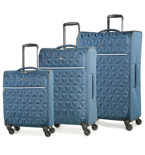 Obrázok z Sada cestovných kufrov ROCK TR-0207/3 - modrá - 97 L / 61 L / 34 L