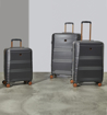 Obrázok z Cestovný kufor ROCK TR-0238/3-M ABS/PC - drevené uhlie - 60 l + 20% EXPANDER
