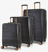 Obrázok z Sada cestovných kufrov ROCK TR-0238/3 ABS/PC - čierna - 102 L / 60 L + 20% EXPANDER / 34 L