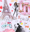 Obrázok z Kabinové zavazadlo TUCCI T-0163/3-S Paris Love - 33 L
