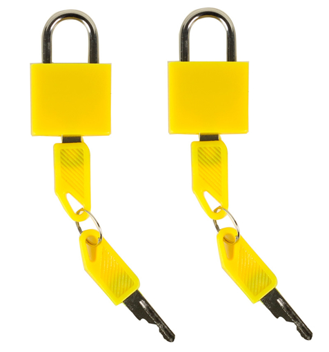 Obrázok z Bezpečnostné zámky na batožinu ROCK 2ks TA-0009 - žltá