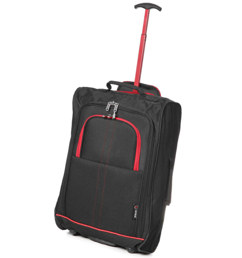 Obrázok z CITIES T-830/1-55 kabínová batožina - čierna/červená - 36 l