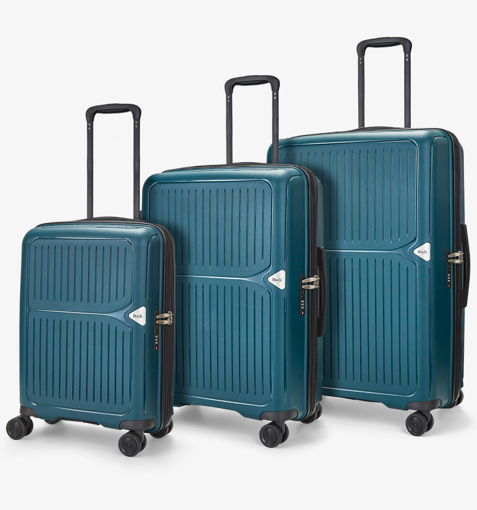 Obrázok z Sada cestovních kufrů ROCK Vancouver PP - zelená - 95 L + 15% EXPANDER/58 L + 18% EXPANDER/32 L + 23% EXPANDER