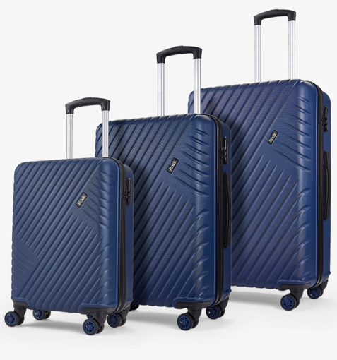 Obrázok z Sada cestovních kufrů ROCK Santiago ABS - tmavě modrá - 76 L / 51 L / 31 L