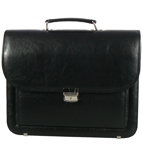 Obrázok z Aktovka REAbags 7416 - černá/nikl - 15 L