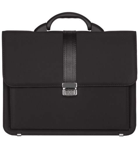 Obrázok z Aktovka REAbags 8003B-T - černá/nikl - 17 L