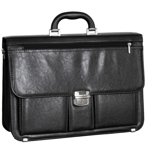 Obrázok z Aktovka REAbags 8001/1-TR - černá/nikl - 19 L