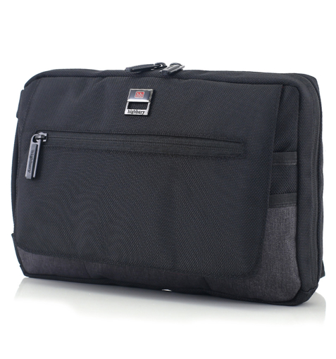 Obrázok z Taška přes rameno HIGHBURY Kensington HBY-0147 - černá/šedá - 3 L