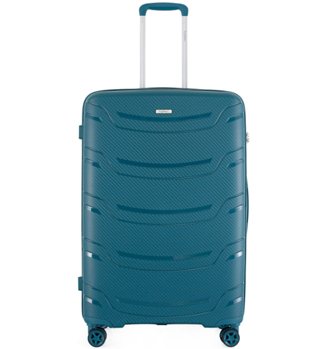Obrázok z Cestovní kufr HIGHBURY Carbon HBY-0178/3-M PP - petrol - 62 L