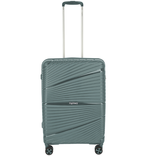 Obrázok z Cestovní kufr HIGHBURY Helios HBY-0175/3-M PP - zelená - 62 L