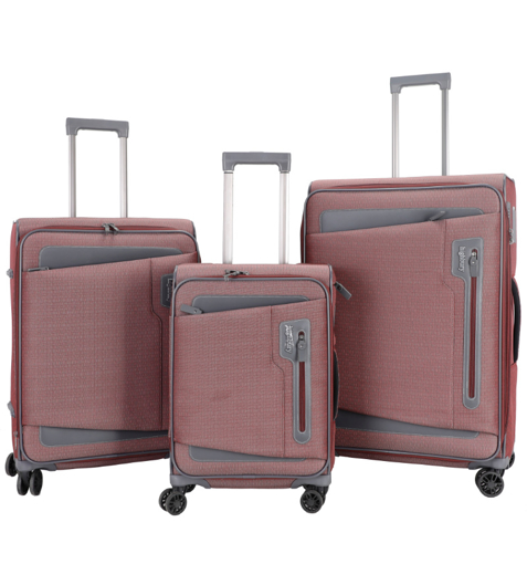 Obrázok z Sada cestovních kufrů HIGHBURY Kepler HBY-0172/3 - vínová/šedá - 99 L / 63 L / 34 L