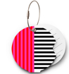 Obrázok z Jmenovka na kufr Addatag - Multi Stripes Pink