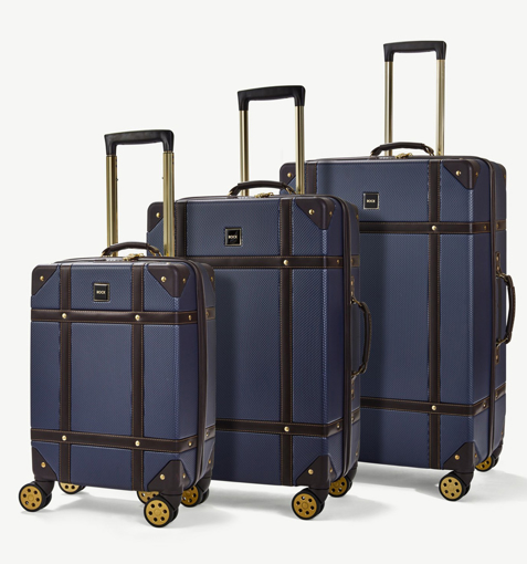 Obrázok z Sada cestovních kufrů ROCK TR-0193/3 ABS - modrá - 94 L / 60 L / 34 L