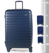 Obrázok z Sada cestovných kufrov ROCK TR-0214/3 ABS - tmavomodrá - 93 L / 60 L + 10% EXPANDER / 42 L + 13% EXPANDER