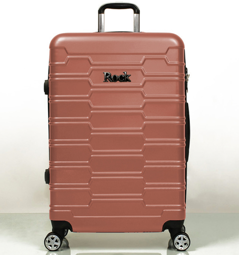 Obrázok z Cestovní kufr ROCK TR-0231/3-L ABS - růžová - 97 L