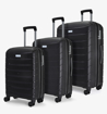 Obrázok z Sada cestovných kufrov ROCK TR-0241/3 PP - čierna - 86 L / 59 L / 36 L + 15% EXPANDER