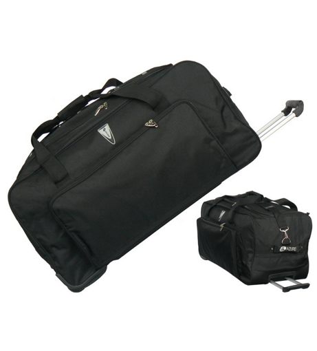 Obrázok z Cestovná taška na kolieskach AZURE T-6513/31" - čierna - 120 l