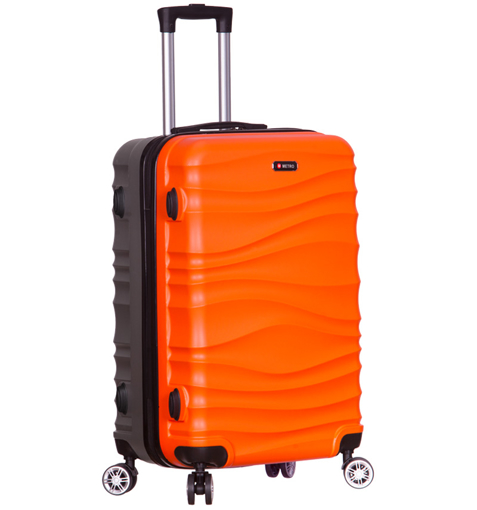 Obrázok z Cestovní kufr METRO LLTC1/3-M ABS - oranžová/šedá - 57 L