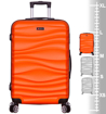 Obrázok z Cestovní kufr METRO LLTC1/3-L ABS - oranžová/šedá - 94 L