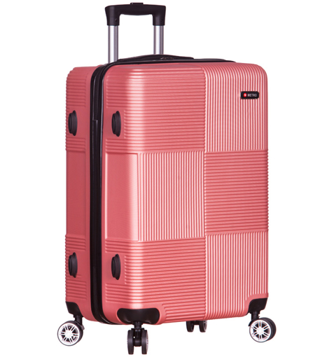 Obrázok z Cestovní kufr METRO LLTC3/3-L ABS - růžová - 99 L