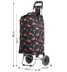 Obrázok z Nákupní taška na kolečkách HOPPA ST-375 - flamingo - 48 L