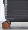 Obrázok z Sada cestovných kufrov ROCK TR-0238/3 ABS/PC - drevené uhlie - 102 L / 60 L + 20% EXPANDER / 34 L
