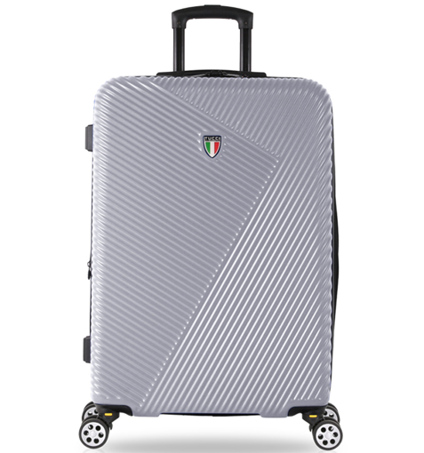 Obrázok z Cestovný kufor TUCCI T-0118/3-L ABS - strieborný - 122 L + 35% EXPANDER