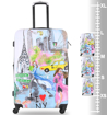 Obrázok z Sada cestovních kufrů TUCCI T-0164/3 New York Love - 88 L / 57 L + 35% EXPANDER / 33 L