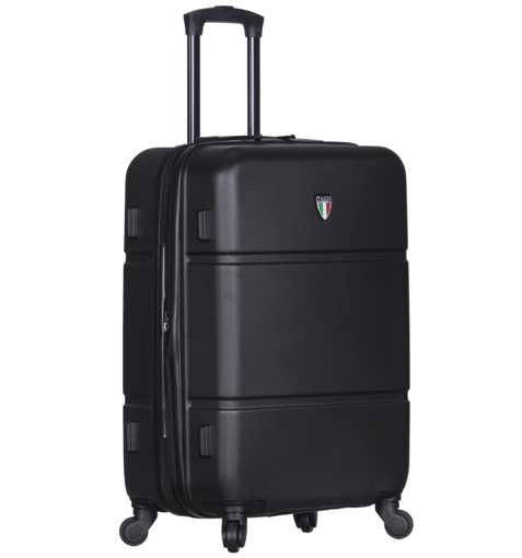 Obrázok z Cestovní kufr TUCCI T-0117/3-M ABS - černá - 63 L + 35% EXPANDER