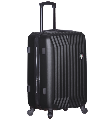Obrázok z Cestovní kufr TUCCI T-0115/3-M ABS - černá - 63 L + 35% EXPANDER