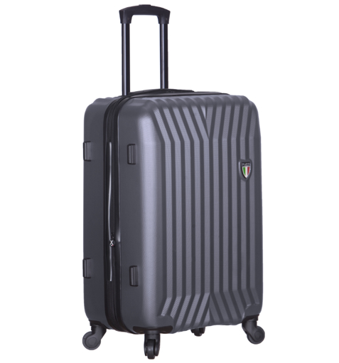Obrázok z Cestovní kufr TUCCI T-0115/3-M ABS - charcoal - 63 L + 35% EXPANDER