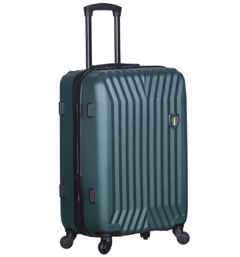 Obrázok z Cestovní kufr TUCCI T-0115/3-M ABS - zelená - 63 L + 35% EXPANDER