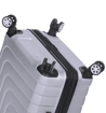 Obrázok z Cestovní kufr TUCCI T-0128/3-L ABS - stříbrná - 122 L + 35% EXPANDER