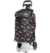 Obrázok z Nákupní taška na kolečkách HOPPA ST-57375 Flamingo - černá - 57 L