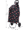 Obrázok z Nákupní taška na kolečkách HOPPA ST-57375 Flamingo - černá - 57 L