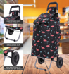 Obrázok z Nákupní taška na kolečkách HOPPA ST-57375 Flamingo - černá - 57 L