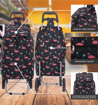 Obrázok z Nákupní taška na kolečkách HOPPA ST-57375 Flamingo - černá - 57 L