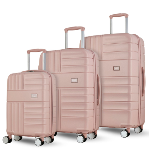 Obrázok z Sada cestovních kufrů ROCK Aspen TR-0282/3 PP - růžová - 103 L / 61 L / 36 L