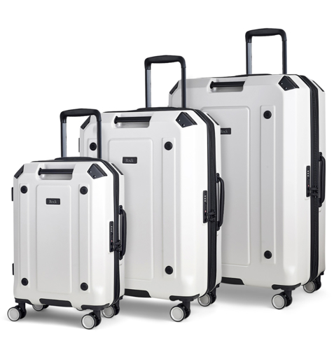 Obrázok z Sada cestovních kufrů ROCK Alpine TR-0288/3 ABS/PC - bílá - 94 L / 65 L / 39 L + 15% EXPANDER