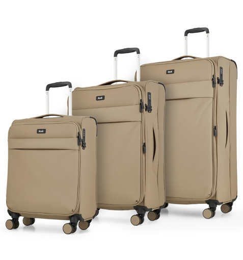 Obrázok z Sada cestovních kufrů ROCK Harper TR-0286/3 - béžová - 82 L / 50 L + EXPANDER / 34 L