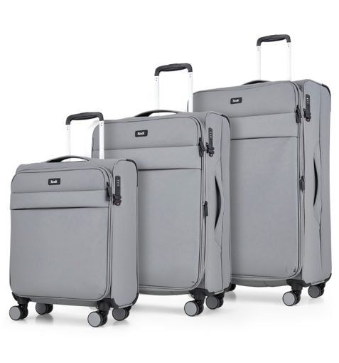 Obrázok z Sada cestovních kufrů ROCK Harper TR-0286/3 - šedá - 82 L / 50 L + EXPANDER / 34 L