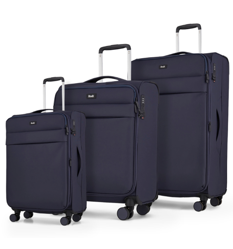 Obrázok z Sada cestovních kufrů ROCK Harper TR-0286/3 - tmavě modrá - 82 L / 50 L + EXPANDER / 34 L