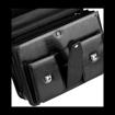 Obrázok z Aktovka REAbags 8001/2-TR - černá / nikl - 19 L