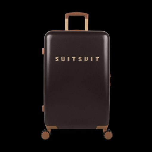 Obrázok z Plastový kufr SUITSUIT® Fab Seventies Classic Espresso Black M - černá - 60 L