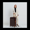 Obrázok z Plastový kufr SUITSUIT® Fab Seventies Classic Espresso Black L - černá - 91 L