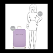 Obrázok z Plastový kufr SUITSUIT® Fabulous Fifties Royal Lavender L - fialová - 91 L