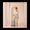 Obrázok z Plastový kufr SUITSUIT® Fab Seventies Limestone S - šedá - 32 L