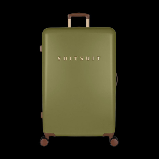 Obrázok z Plastový kufr SUITSUIT® Fab Seventies Martini Olive L - zelená - 91 L